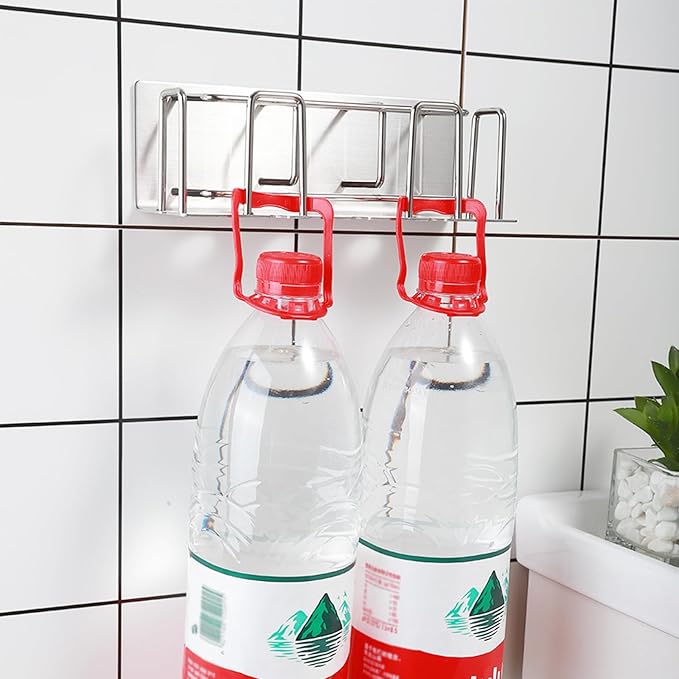 HANZE Toothbrush and Toothpaste Holder Wall Mounted – Space-Saving Bathroom Organizer (Black)