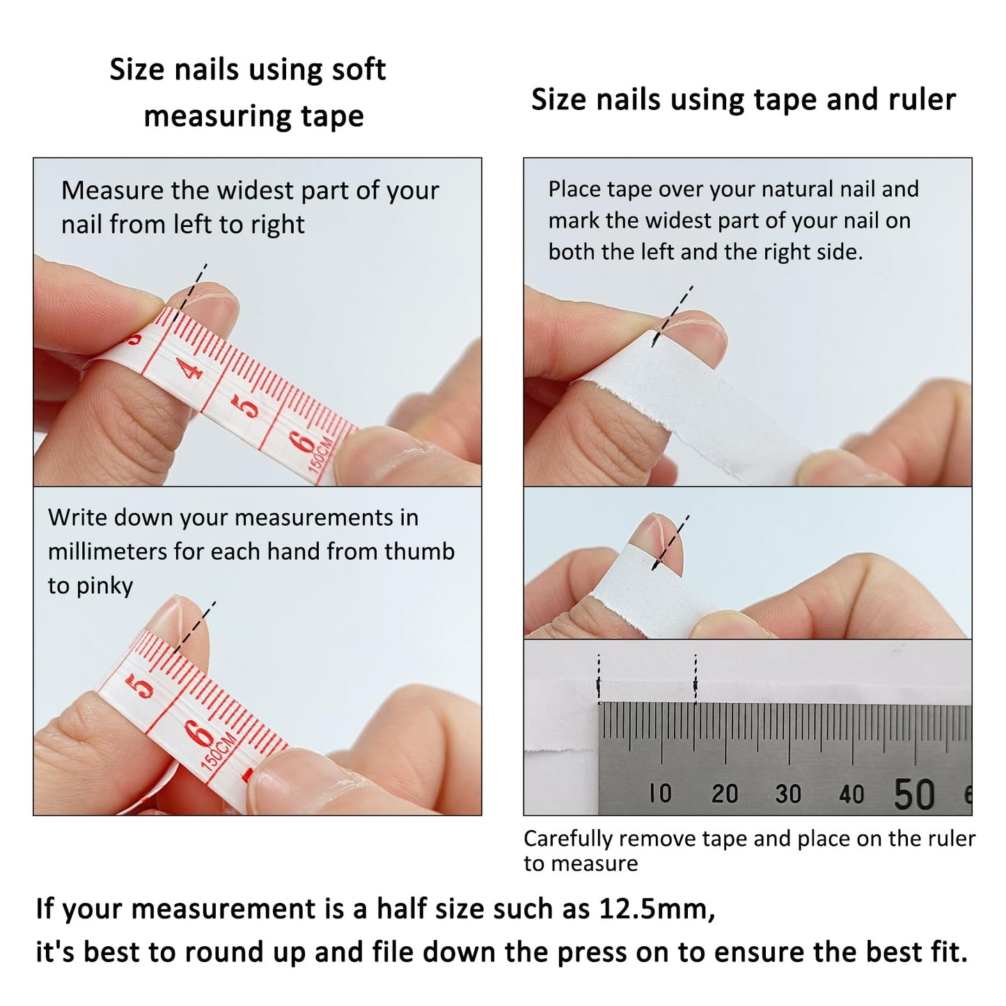 TENPAL Gradient Purple Press on Nails Long Almond,Cat Eye Mermaid Tail Designs Fake Nails,Detachable Acrylic Glitter False Nails with Tools,Handmade Glossy Artificial Glue on Nails,Medium Size