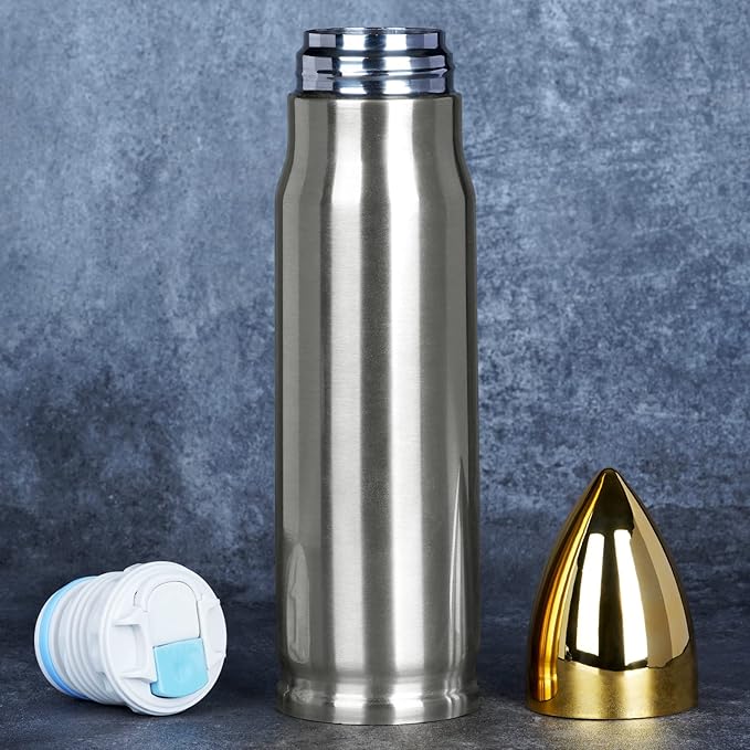 White Elephant Gifts for Adults Funny - 17 oz Silver Tumbler Cup - Stocking Stuffers for Adults Mens Ideas - Gifts for Dad Who Have Everything Christmas - Mens Stocking Stuffers 2025