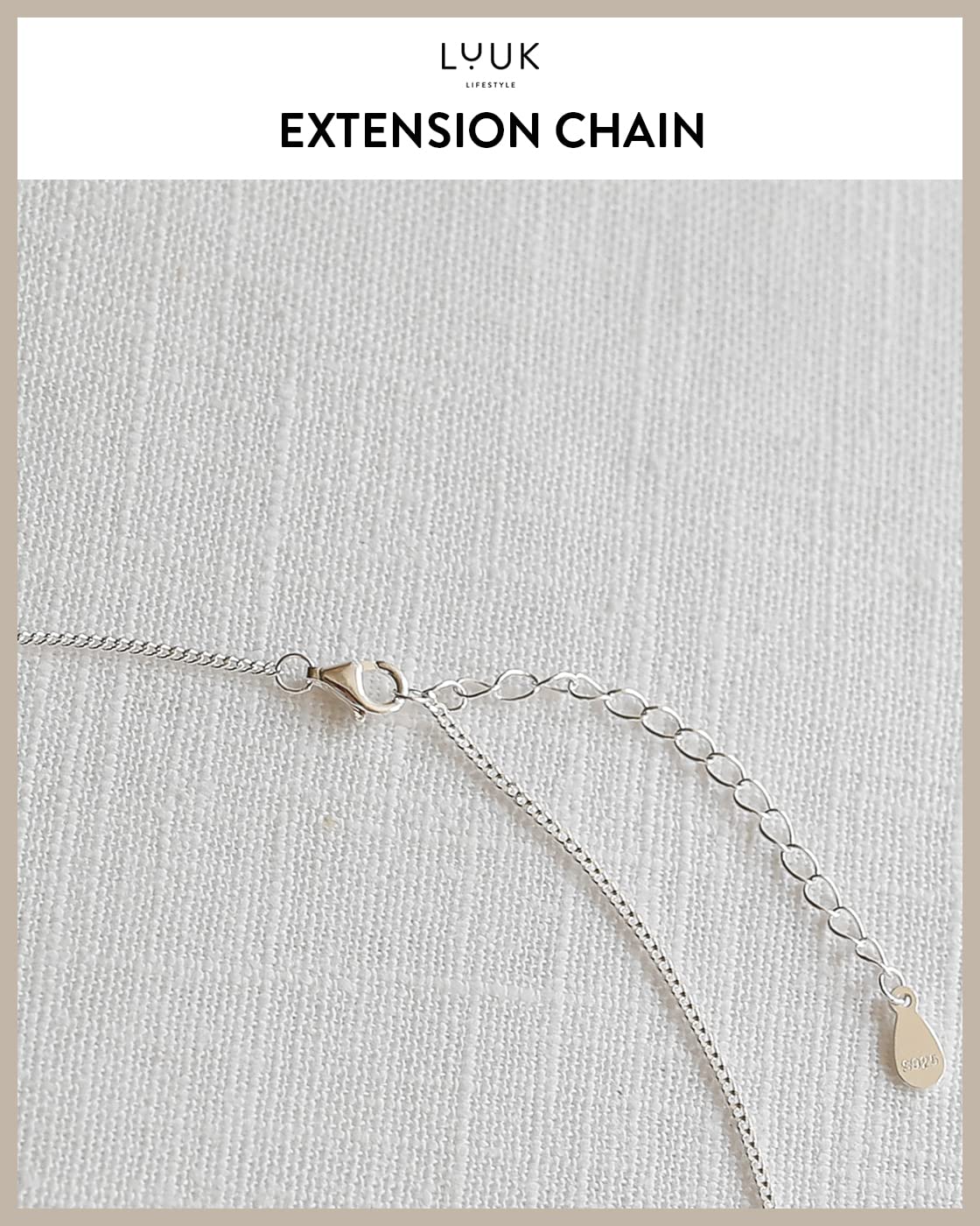 LUUK LIFESTYLE Necklace in 925 sterling silver with starfish pendant and HAPPINESS gift card, jewelry for daily wear, festival, special occasions, 19” adjustable chain, strong and durable, silver