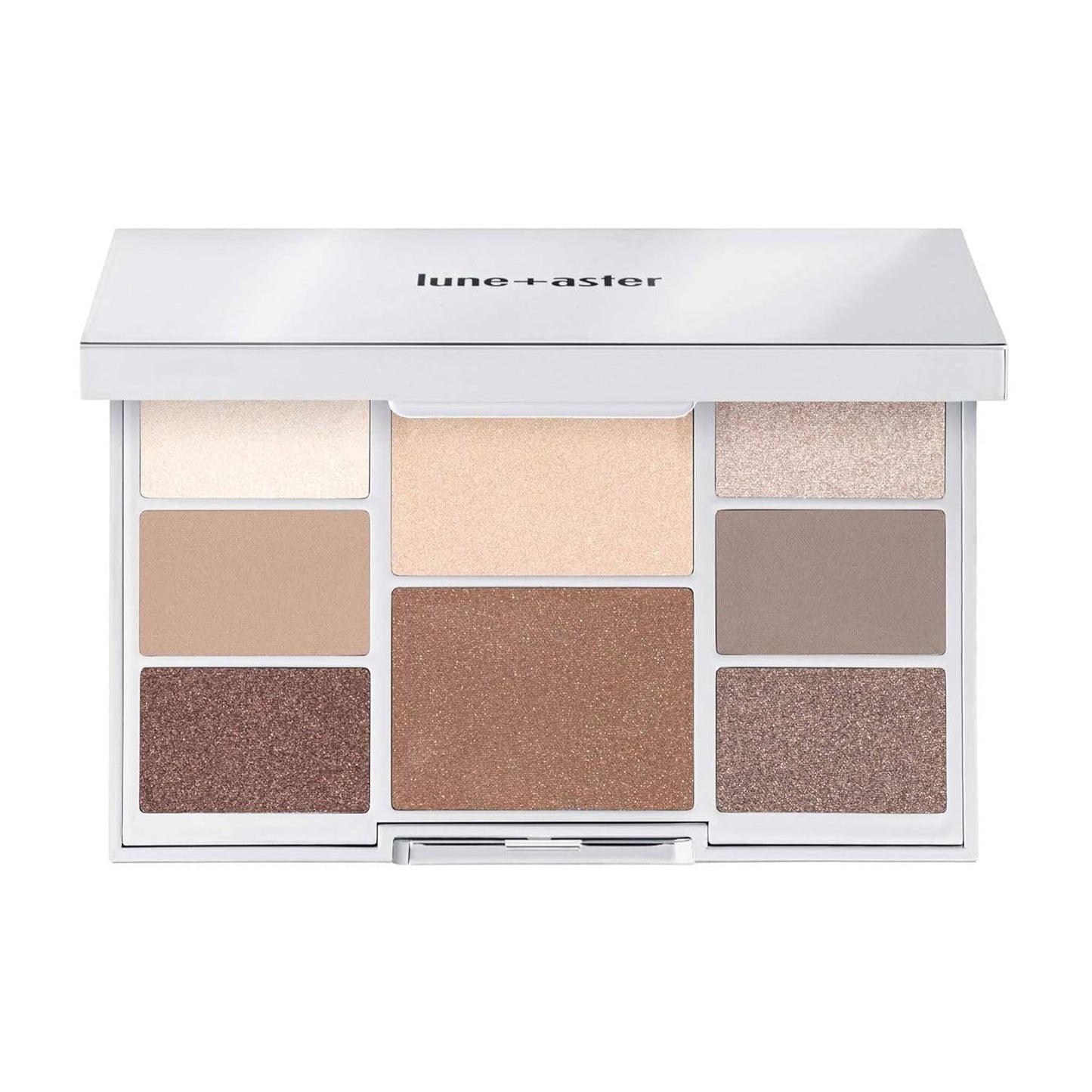 Lune+Aster RealGlow Face & Eye Palette - Illuminating palette featuring a bronzer, highlighter and six nude eyeshadows to create an effortless all-over-glow.
