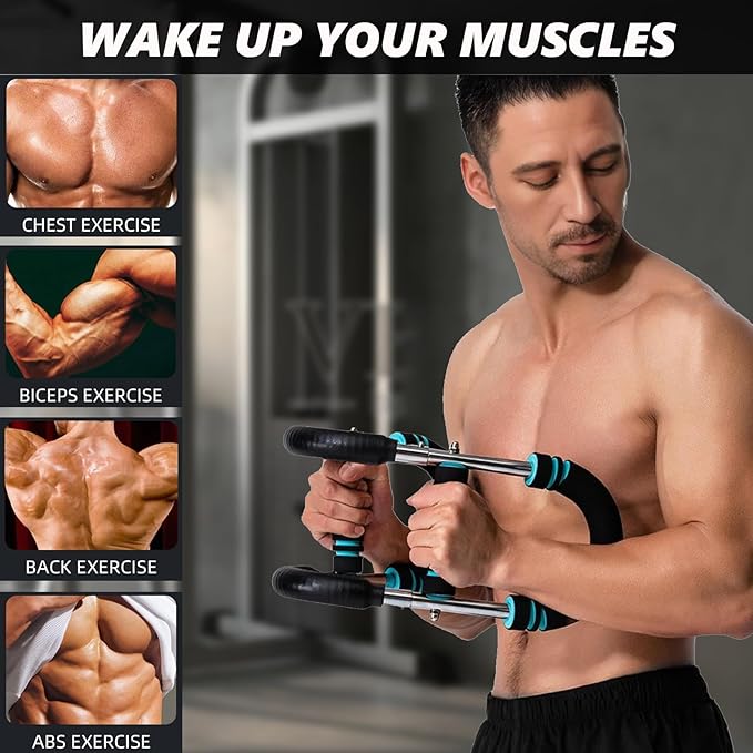 Twister Arm Trainer, Adjustable Resistance Twister Arm Exerciser Chest Exerciser for Men, Portable Chest Workout Equipment Arm Trainer for Men