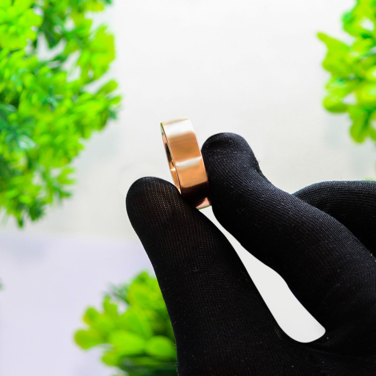 Krishnaa Jewels Pure Copper Handcraftede Natural Healing 2mm Heavy Thick Ring Ethnic Jewelry for Men and Women (14.5)