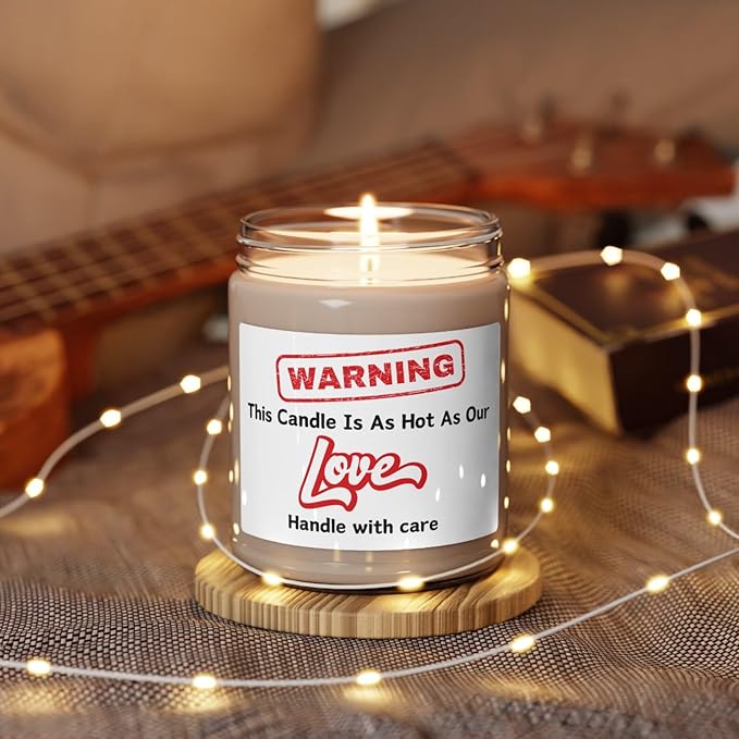 Our Love Candle Gifts for Couples, Funny Anniversary Candle for Men Women, Engagement Gift for Newlyweds, Gift for Husband Wife, Soy Scented Decorative Candle for Couple