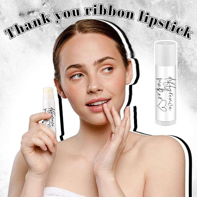 30 Pack Christmas Employee Appreciation Gift Lip Balms Bulk Staff Teacher Team Volunteer Thank You Gift Thanksgiving Christmas Appreciation Party Favor for Women Men(Classic,White)