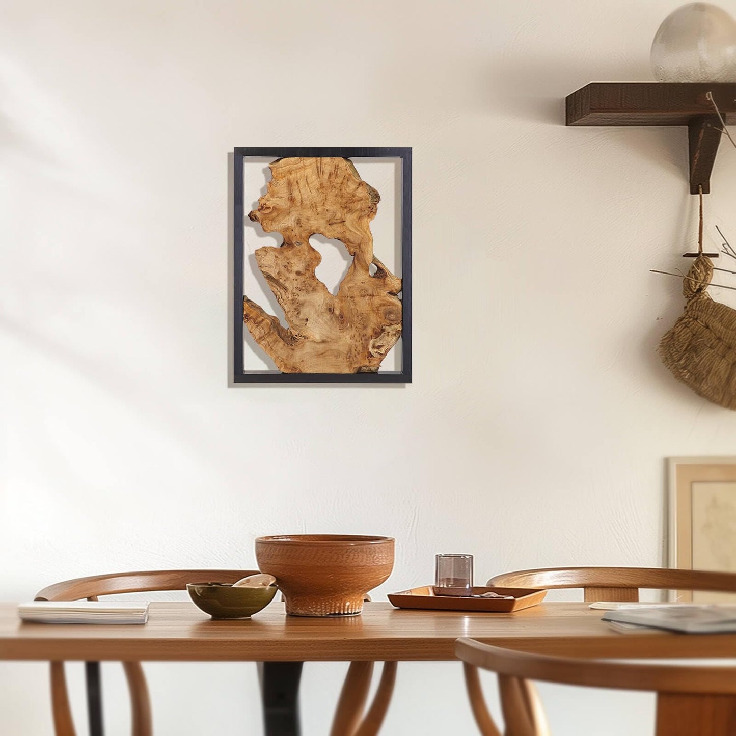 NAHARO 16''*12''Modern Wood Wall Decor- Natural wood Handcrafted Rustic Charm for Your Home - Perfect for Living Room, Bedroom,Kitchen,or Office