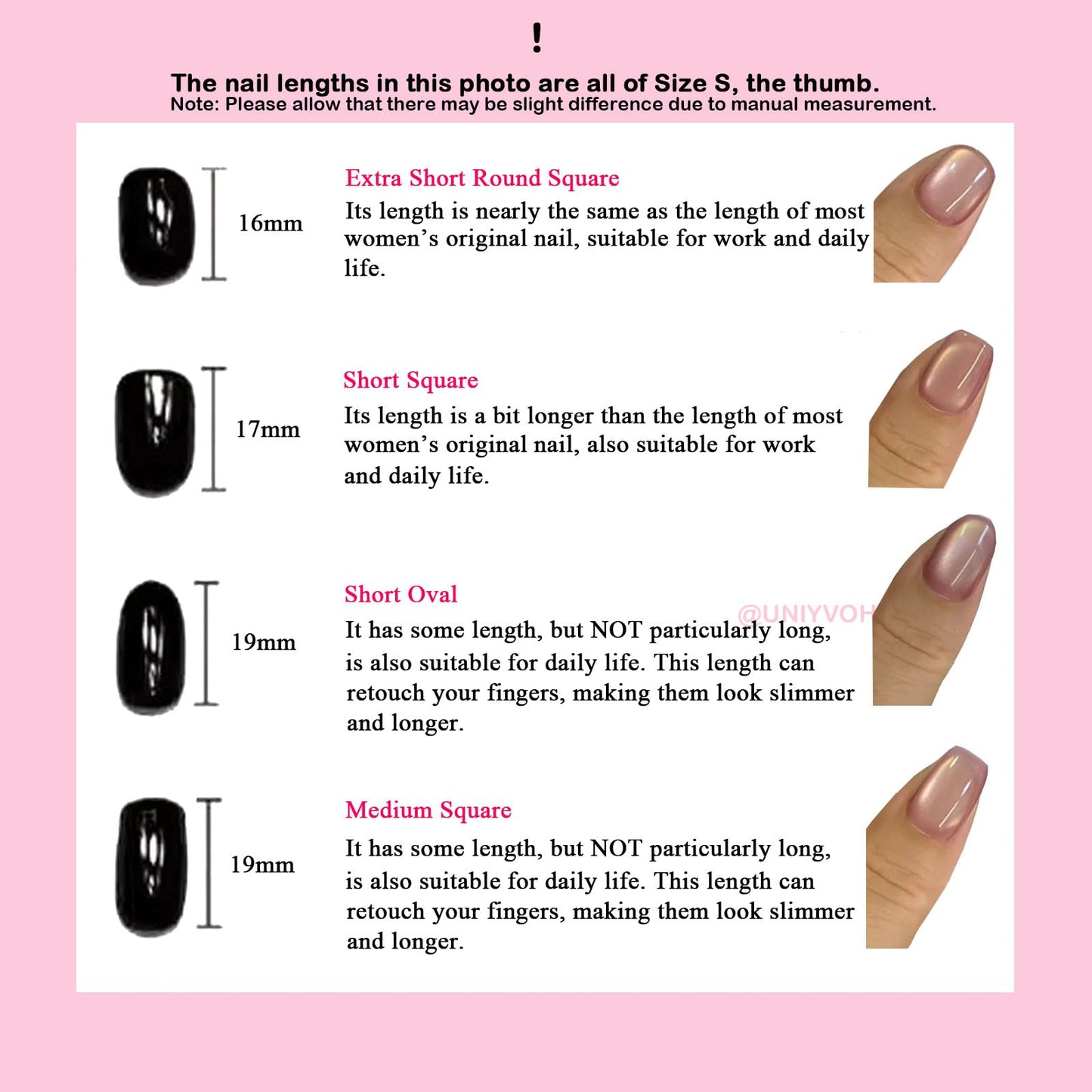 Cat Eye Press on Nails Handmade Short Oval/Square/Round False Nails with French Tip/Aurora/Magnetic Shimmer Designs (French#Grape Pop Rocks, Small)