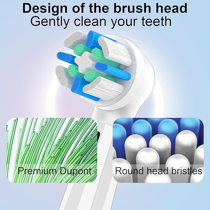 8PCS iO Replacement Heads Compatible with Oral B IO 2/3/4/5/6/7/8/9/10 Series Electric Toothbrush,Compatible with Oral B io Series Toothbrush Heads with Medium Bristles