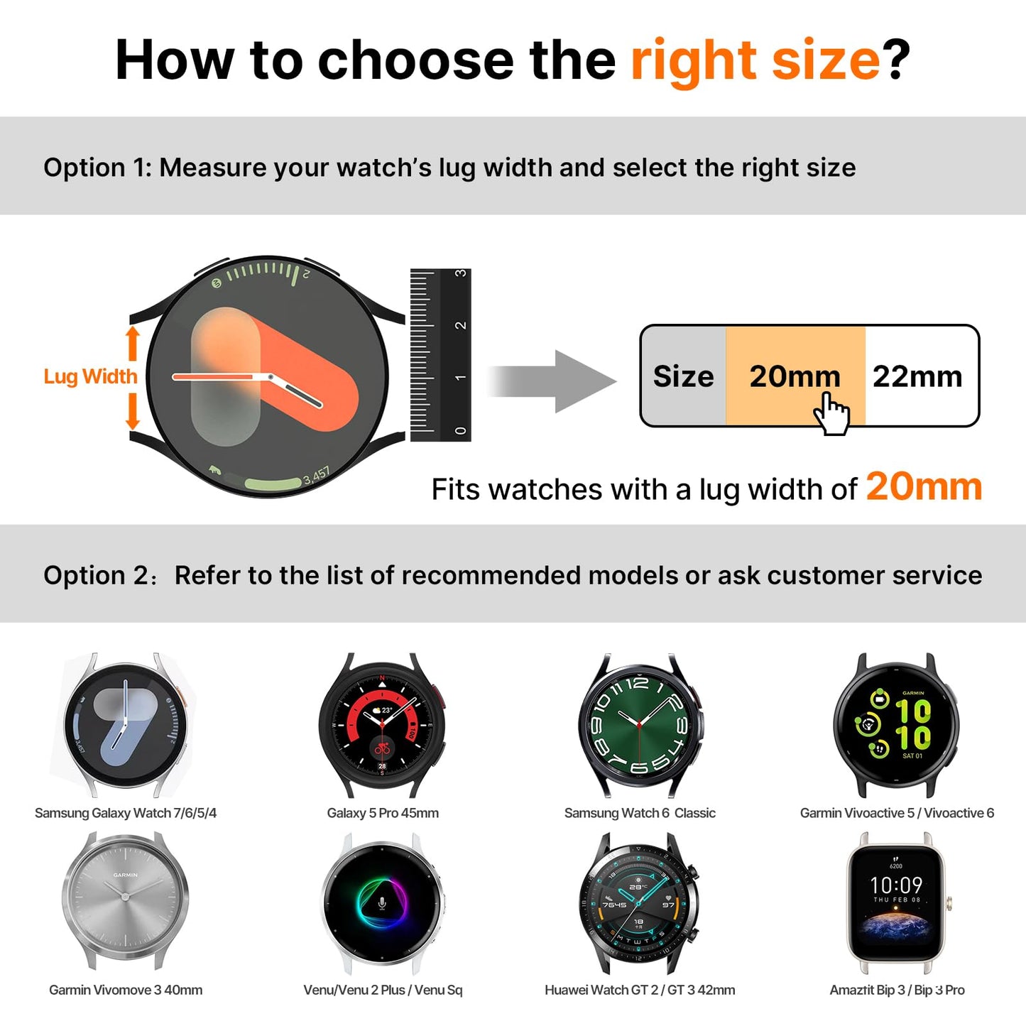 Fullmosa Magnetic Braided Watch Bands - 18mm 20mm 22mm Quick Release Watch Strap, Stretchy Nylon Solo Loop Compatible with Garmin Samsung Galaxy Amazfit for Men Women(20mm, Starlight+Black)