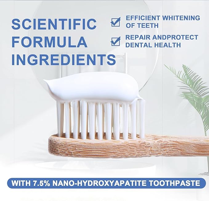 Hydroxyapatite Toothpastes, Hydroxyapatite Toothpastes for Enamel Protection and Tooth Strengthening, Gentle Mint, Fresh Breath, Daily Use for Oral Health, 4.23oz