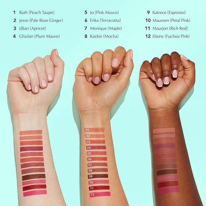 Thrive Causemetics Lip Filler Long-Wearing + Plumping Lip Liner, Shea Butter Hydrating Lip Plumper Retractable Lip Liner Pencil, Built In Sharpener, Vegan & Cruelty Free, Monique (Maple)