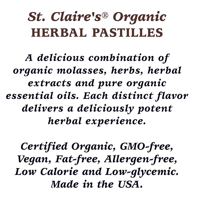 St. Claire's Organics Herbal Pastilles Candy 27 Ounce Bag