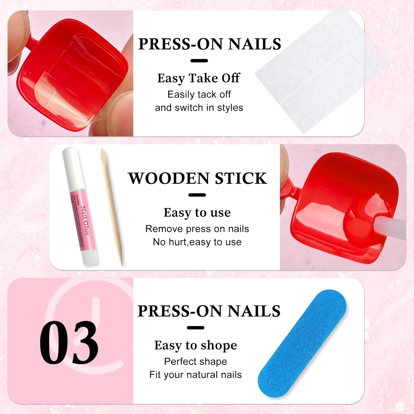 EternalClassic 144pc Press on Toenails for Women Toe Nail Press ons Short Square with Glue&Jelly Glue, Brown Fake Toe Nails Glue on Toe Nails, Full Cover Acrylic Artificial Toe Press on Nails