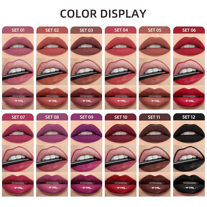 MAEPEOR All In One Lip Kit 3 In 1 Smooth Lipliner Lipgloss and Lipstick Set with Matte Velvet Liquid Lipstick Hydrating Moisturizing Lip Gloss and Creamy Lip Liner (Kit 05, Whiskey Honey)