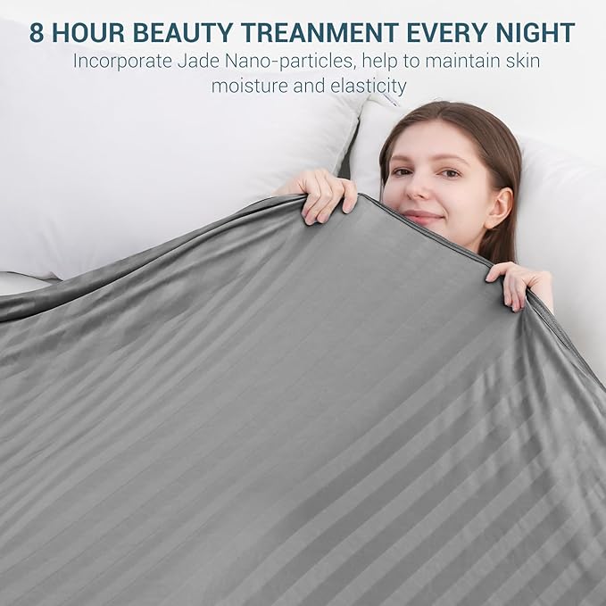 Elegear Revolutionary Cooling Blanket King, Absorbs Heat to Keep Body Cool for Night Sweats, Double Sided Arc-Chill 3.0 Cool Fiber Q-Max>0.5, Lightweight Summer Cold Blankets Sleeping 90“ x 108”