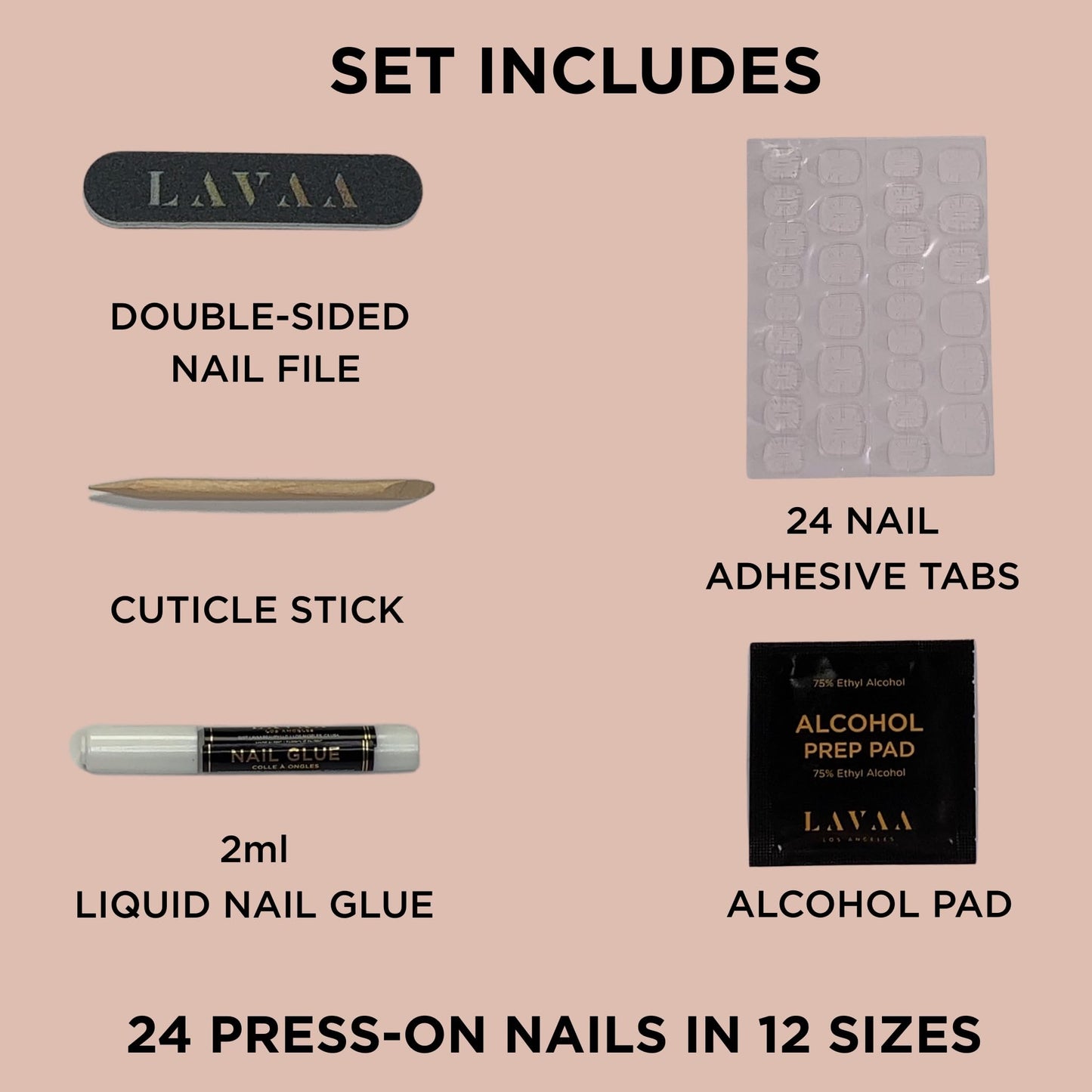 DARK & DANGEROUS Press-On Nails by Lavaa Beauty | Long Stiletto | Matte Black Stiletto Nails