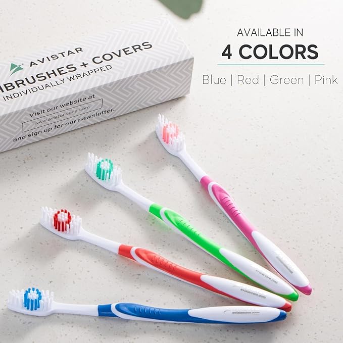 Bulk Toothbrushes Pack - 48 Individually Wrapped Toothbrushes Bulk for Travel, Hotels, Relief Missions, and Donations - Bulk Disposable Toothbrush Pack Adults and Kids