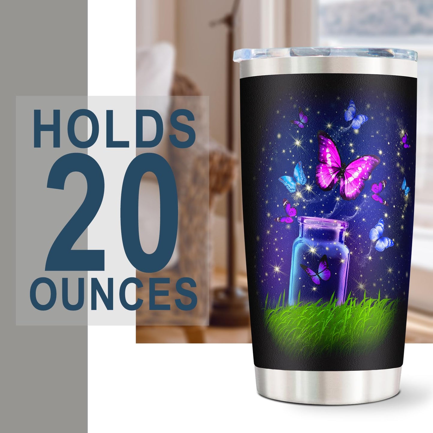 kirusel Daughter Gift from Mom, Best Daughter Gifts, Birthday Gifts for Daughters, Great Birthday Presents for Daughters Adult 20oz Tumbler Mug(1PC)