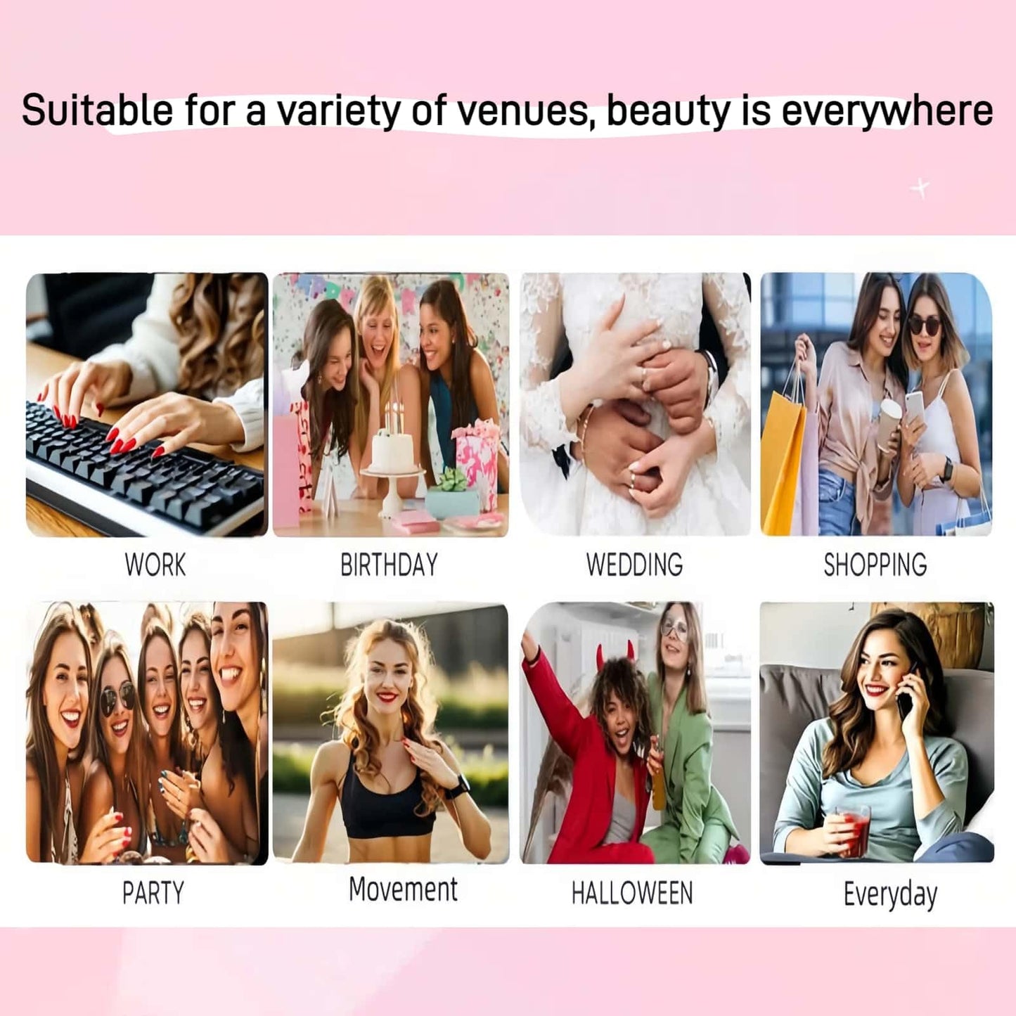 White French Tip Press on Nails Short Almond Fake Nails Cute Nude Pink with Red Cherry Glossy Acrylic Nails Full Cover Glue on Nails Reusable Artificial Stick on Nails for Women 24 Pcs