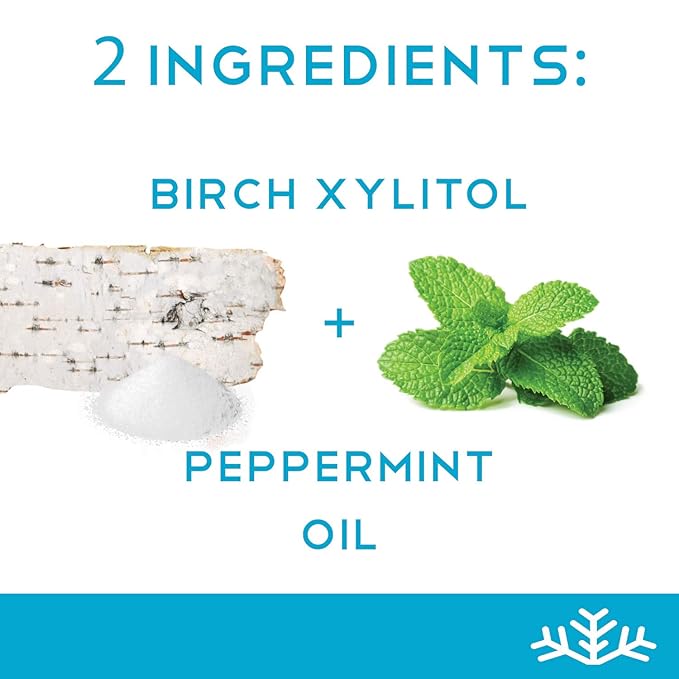 Mint Assortment KETO Xylitol Candy Chips (3-Pack) - SNØ 1.5oz Tin - Sugar-Free Candy With Only 2 Ingredients | Low Carbs, Diabetic-Friendly, Non-GMO, Vegan, GF & Kosher | Purest candy in the world!