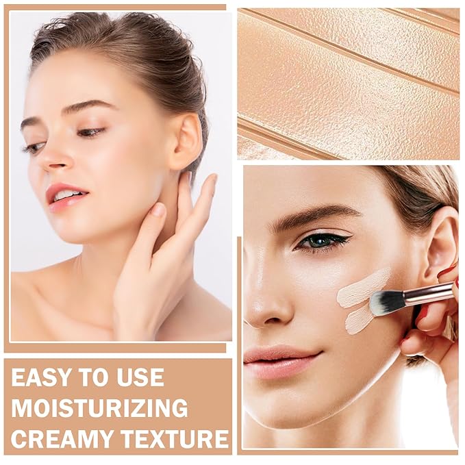 Under Eye Concealer for Dark Circles Color Corrector Pro Concealer de oieras Long-lasting Cover up Makeup Long-lasting,Waterproof - Set C-05+06