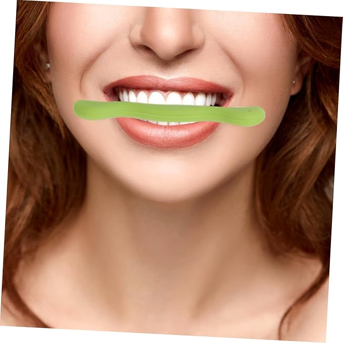 Smile Practice Tool Silicone Face and Mouth Exerciser for Speech and Stutter Correction Safe Portable and Easy to Use Green