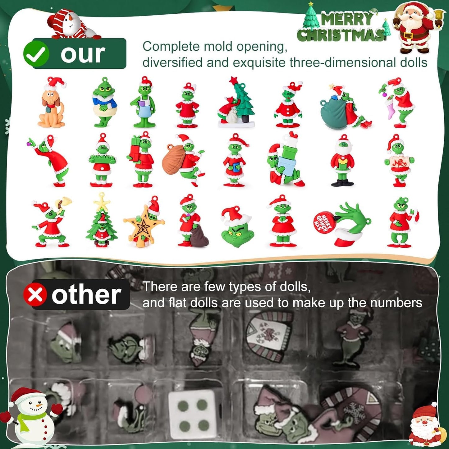Christmas Advent Calendar 2025, Countdown calendar before Christmas,24 collectible surprises,The ideal Christmas gift, suitable for boys, girls, and teenagers