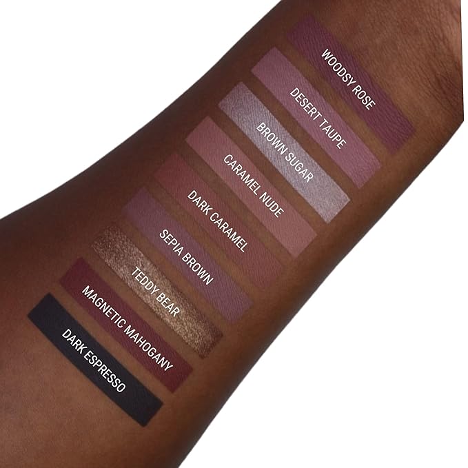 Aromi Metallic Liquid Lipstick | Light Brown Nude Lip Color for Women, Long-lasting, Shimmery Finish, Vegan (Brown Sugar)