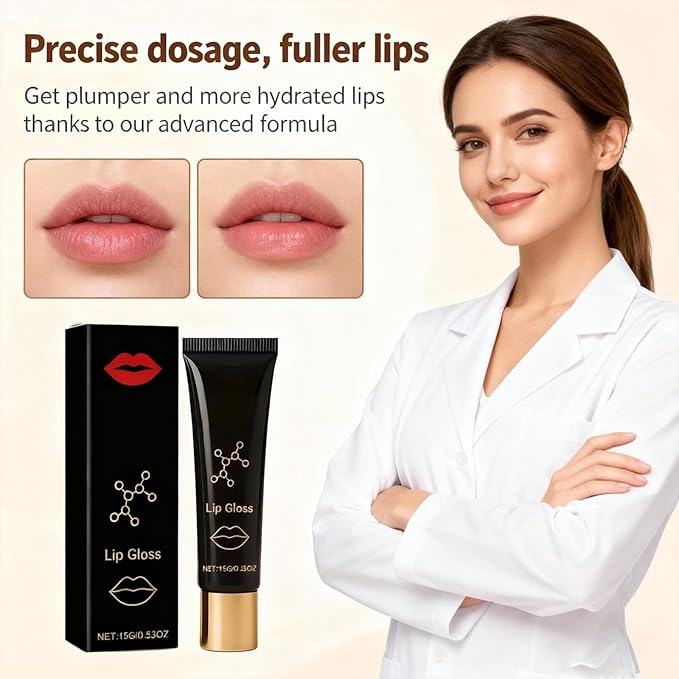 Herbionyx Luxury Lip Gloss, Herbionyx Lip Booster Serum, Hydrating And Nourishing Lip Oils, Hydra Lip Gloss Serum, Moisturizing Plumping, Long Lasting Transfer-Proof Lipstick, Non-Sticky (2 Pcs)