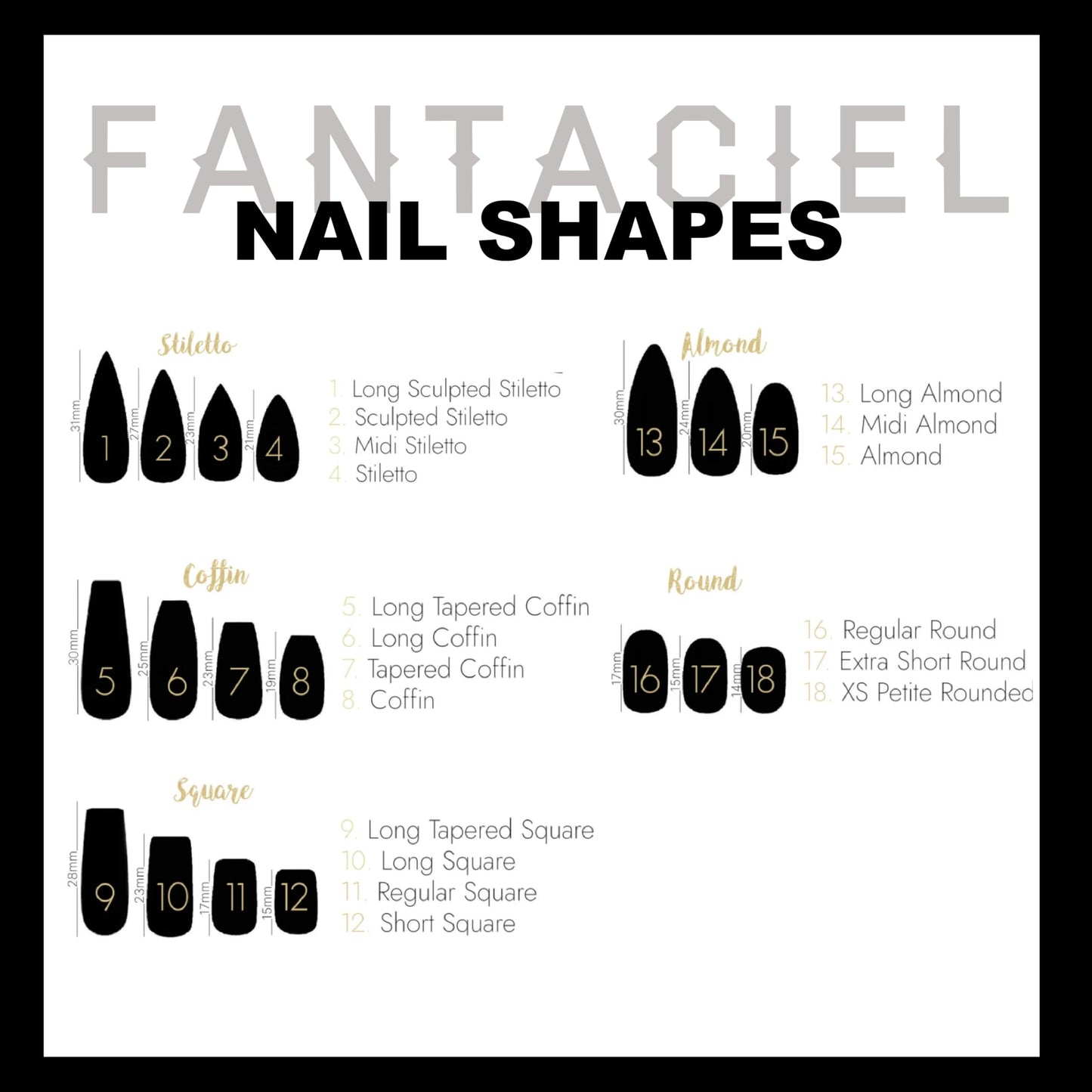 FANTACIEL 10 PCS Handemade Press On Nails Cat Eye Zodiac Design Reusable Square Fake Nails Virgo M