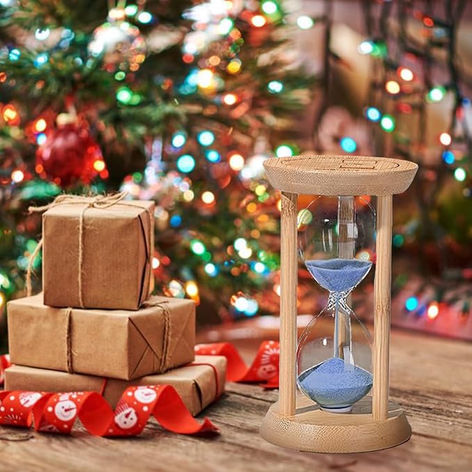 Hourglass 20 Minute,Wood Sand Timer,20 Min Sandglass Timer,Sand Watch for Teachers Classroom Timer,Deep Learning time,Cooking,Blue