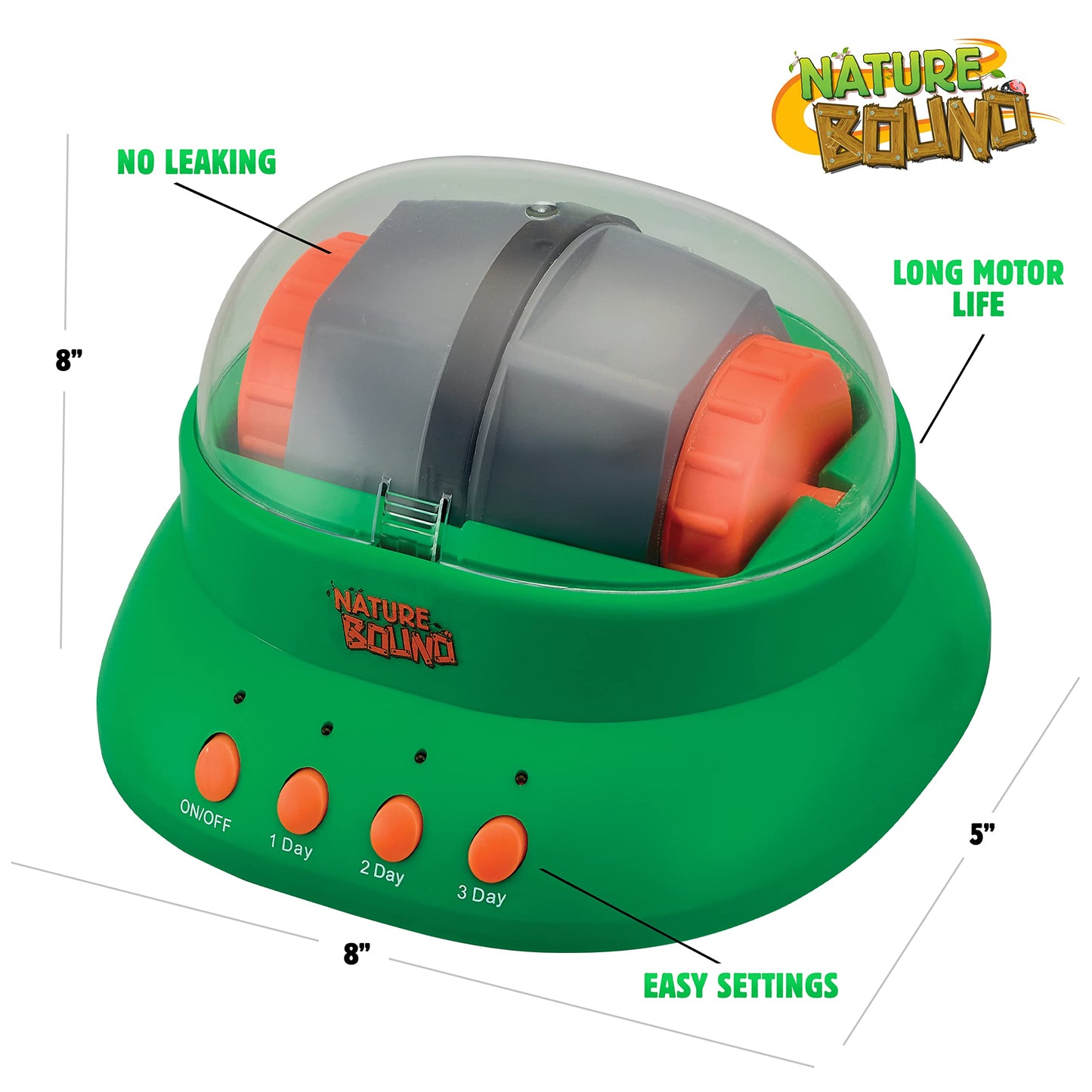 Nature Bound Starter Rock Tumbler Kit for Kids– Includes Rough Gemstones, Polishing Grits, Jewelry Fastenings, and Instructions – Great STEM Science Kit for The Future Geologist, Boys & Girls Ages 8+