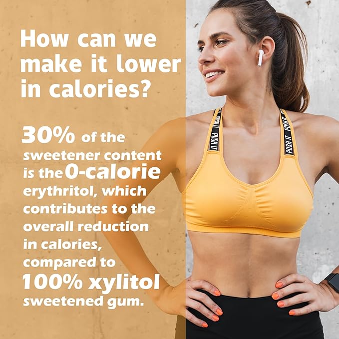 DC24 DAILY CARE Gum, Aspartame Free & Sugar Free, Xylitol Chewing Gum with Erythritol, Low-Calorie, Sugarless, Fresh Fruit Flavored Gum, 50 Pieces (Pack of 3)