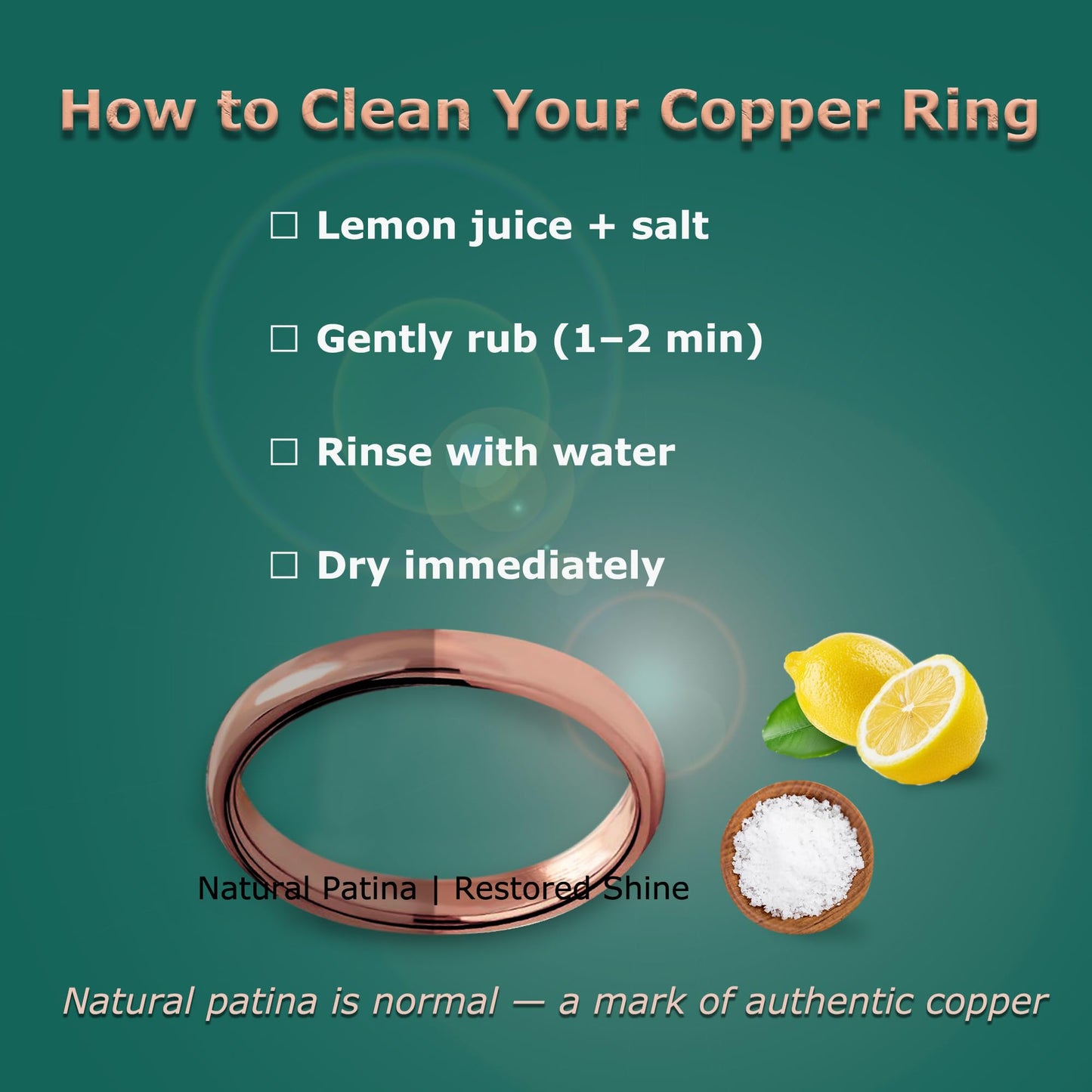 IVY & BAUBLE Pure Uncoated 3mm Copper Ring for Men & Women – Raw Authentic Solid Copper Band – Crafted in USA – Lab-Tested & Wellness Jewelry, Sizes 5