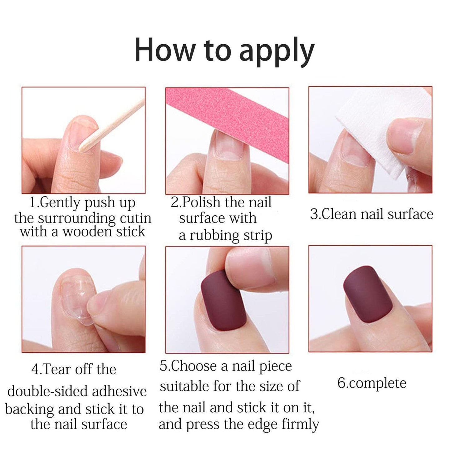 Round Short Almond Press on Nails With Designs - Cute Artificial Kawaii Nails for Gift