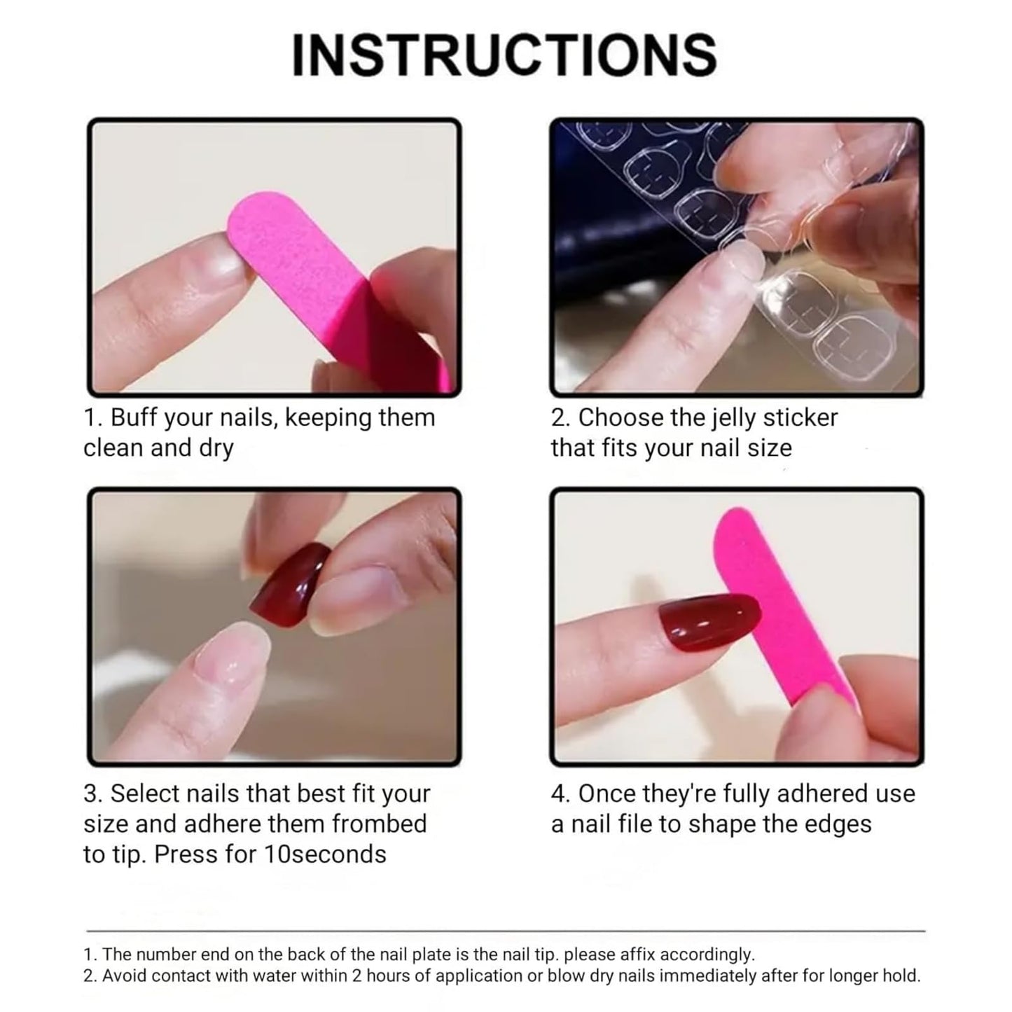 Curved Press on Nails Extra Long Artificial Nail Pink French Stick on Nail 20pcs
