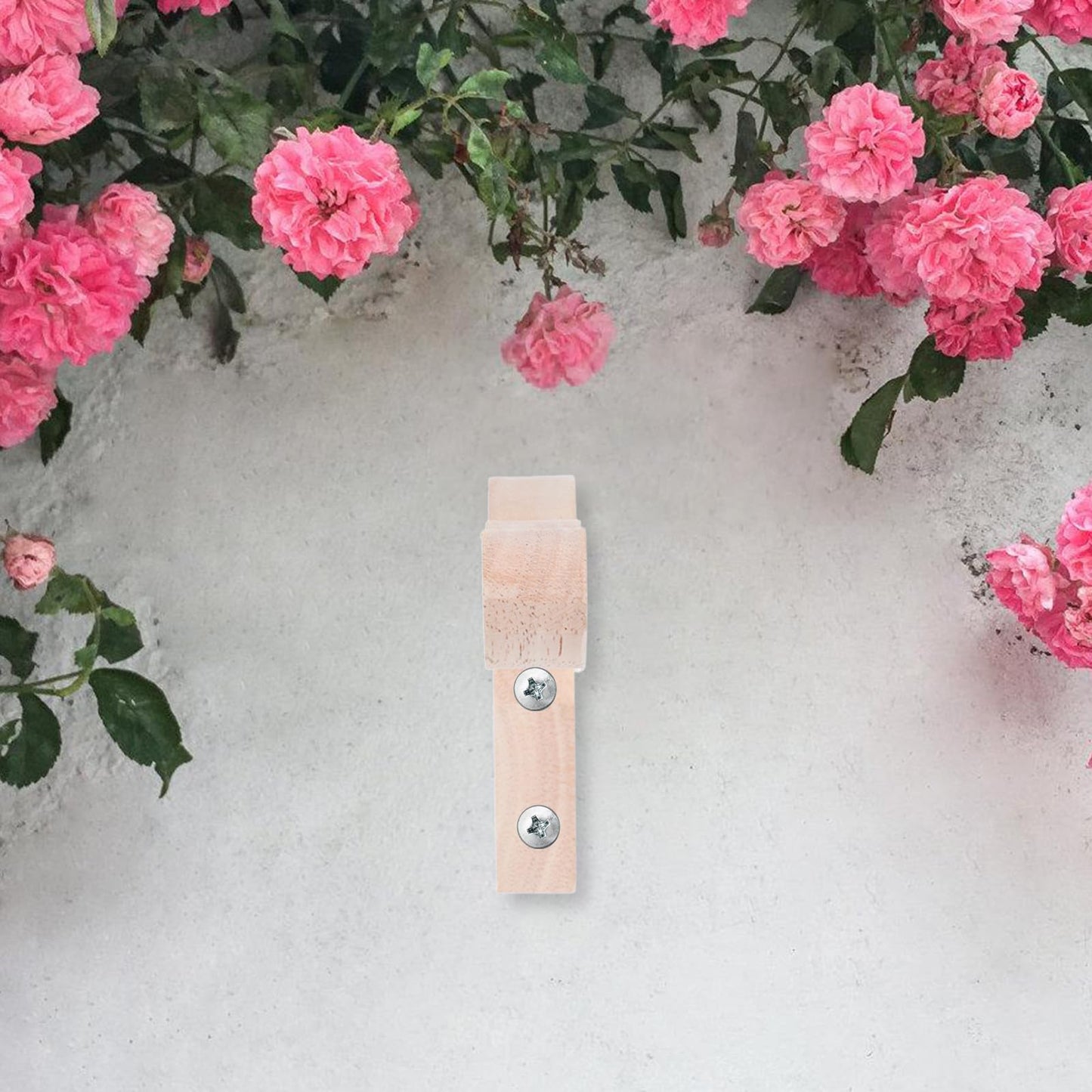 KICHOUSE 2pcs Wooden Wall Mounted Plant Hangers with Hooks for Indoor Outdoor Flower Pots Wind Chimes Lanterns Decorative Brackets for Garden Balcony