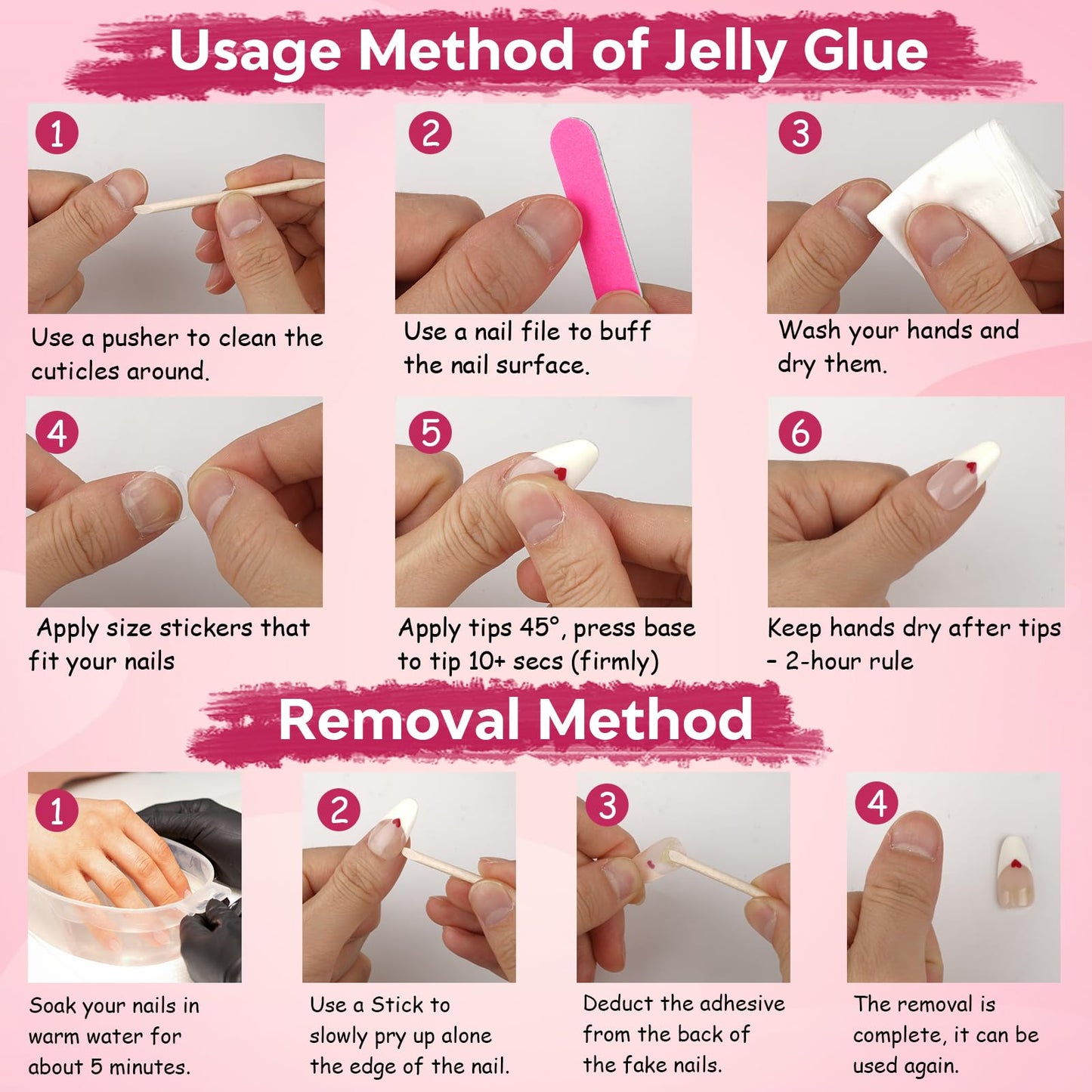 Tesytto Handmade Press on Nails Coffin Shape Glossy Reusable False Nails for Nail Art (Golden Thread Beauty, M)