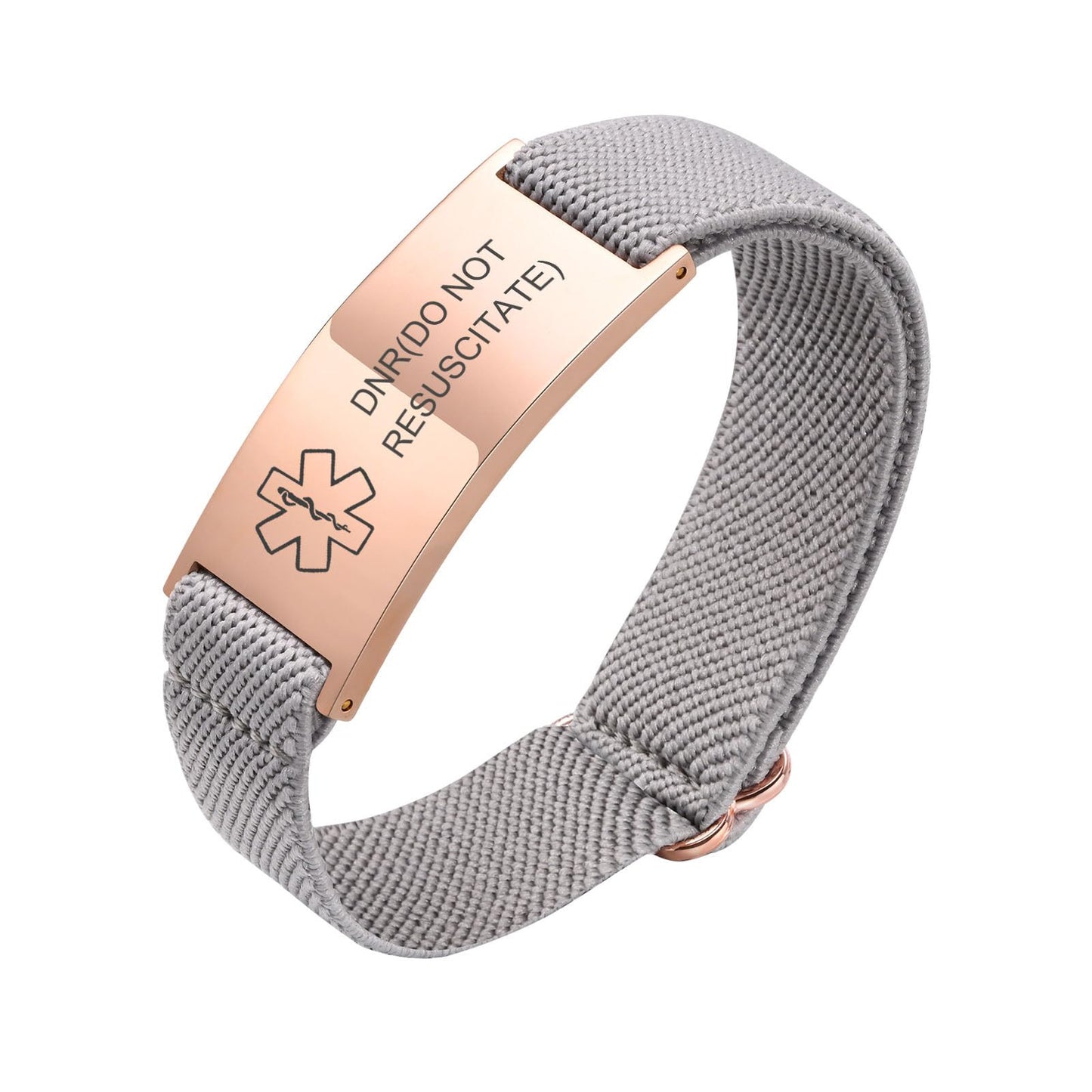 VNOX Dnr(Do Not Resuscitate) Medical Alert Bracelets for Women Men Patients Stainless Steel Emergency Bracelets Wristbandersonalized Mens Life Health Alert Bracelet