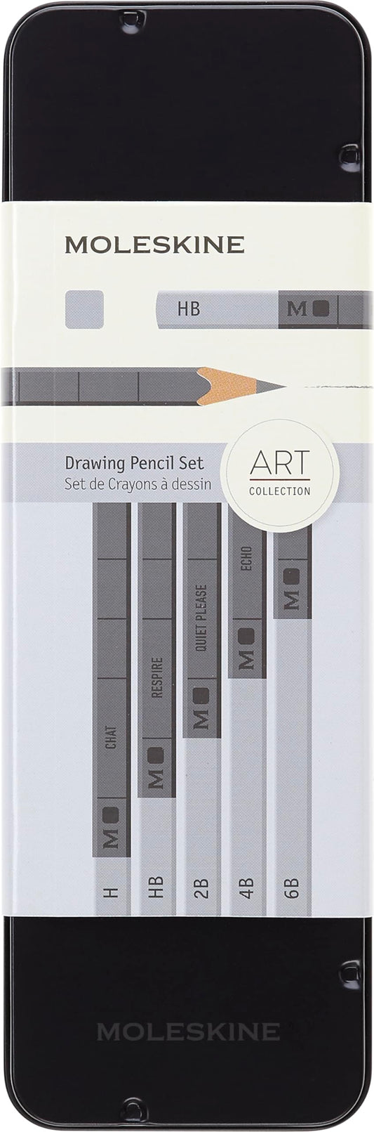 Moleskine Drawing Pencil Set, Graphite, 5 Pieces