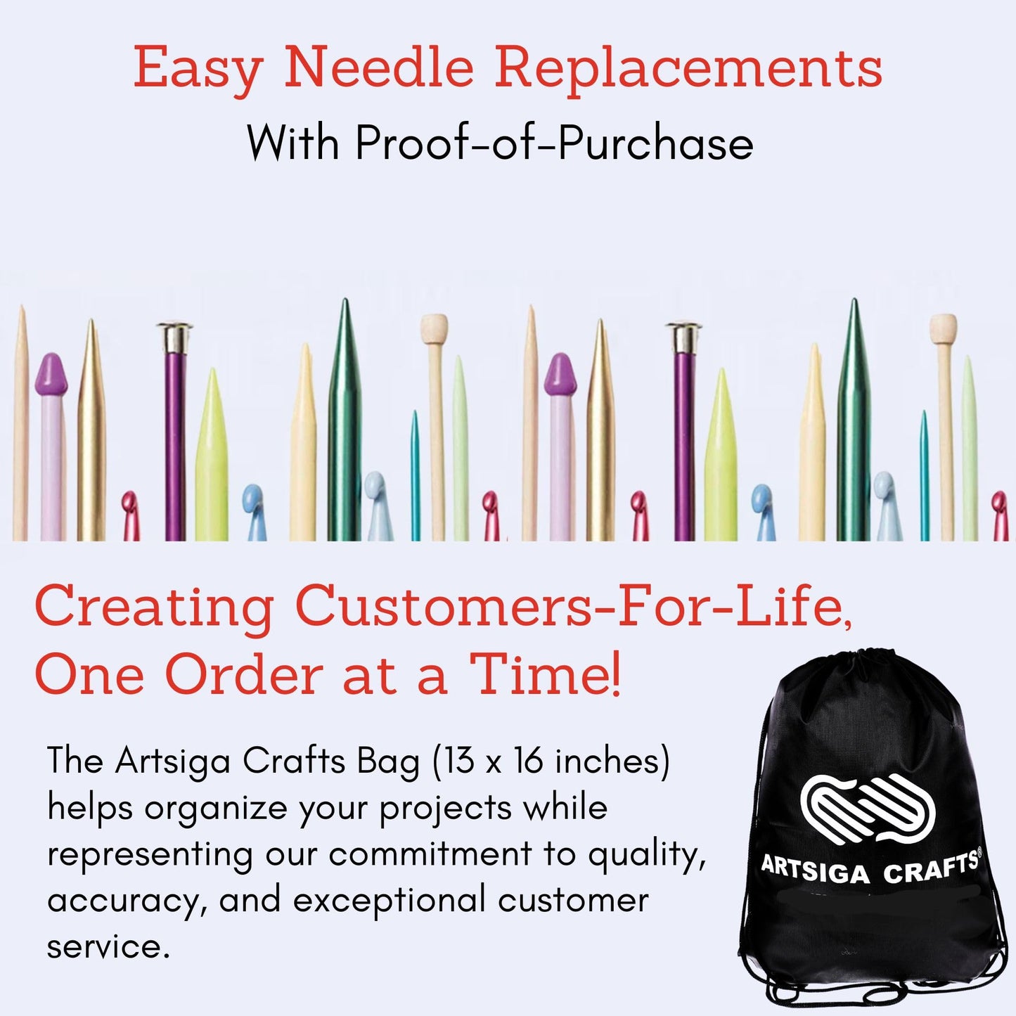 ChiaoGoo Twist Red Lace 4-Inch Complete 7400-C Interchangeable Circular Knitting Needle Set, Sizes US 2, 3, 4, 5, 6, 7, 8, 9, 10, 10.5, 11, 13, 15 with 6 Cords with Project Bag