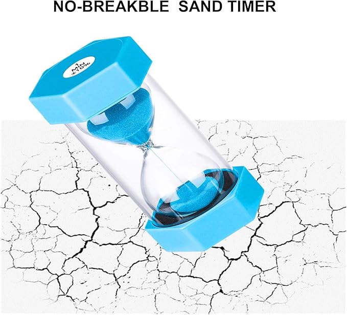 SuLiao Sand Timer 3 Minute Hourglass: Large Orange Plastic Sand Watch 3 Min, Reloj De Arena 3 Minutos,Colorful Hour Glass Sandglass Timer,Games,Classroom,Kitchen,Decr