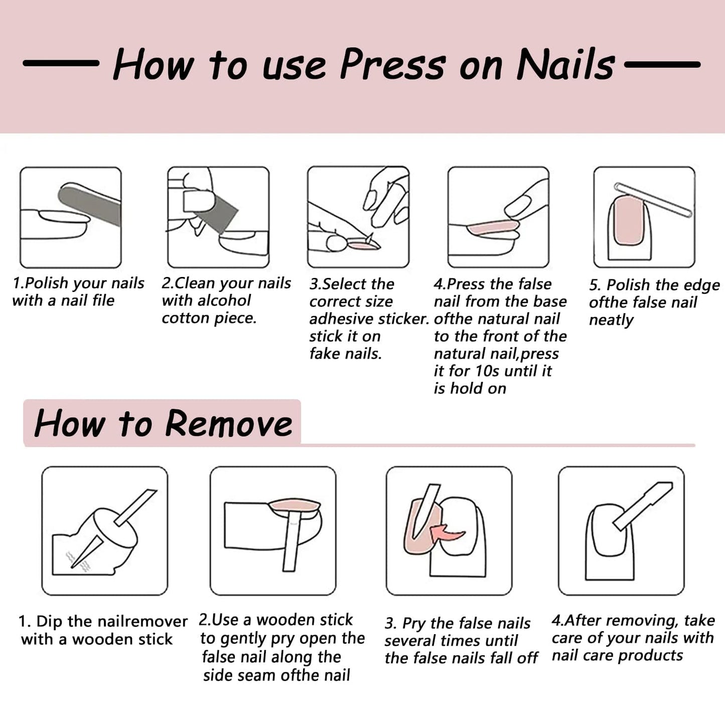 French Tip Press on Nails Short Almond Fake Nails with Flower Designs Spring Floral Full Cover Glue on Nails Polka Dot Flowers False Nails Black White Glossy Acrylic Stick on Nails for Women Manicure