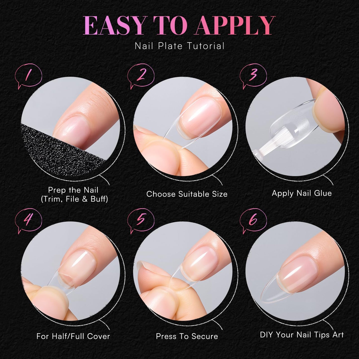 Makartt Medium Almond Nail Tips: 240PCS, 15 Sizes, Half Matte, Clear Fake Nails Stiletto Shapes - Full Cover Soft Acrylic Press On Nail Extensions for Flat Natural Nail Beds Salon and Home DIY