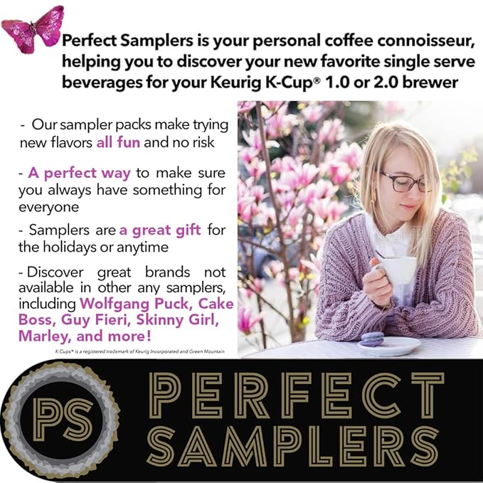 Crazy Cups Custom Variety Pack Sampler, Assorted Single Serve Pods for Keurig K Cups Makers, Coffee, 30 Count