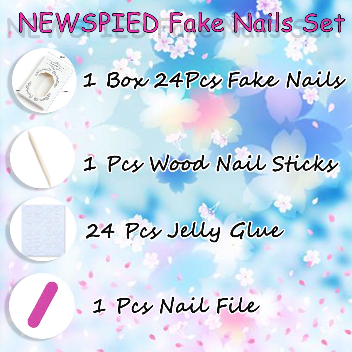 30Pcs 4th of July Press on Nails Almond Shape Patriotic Star Polka Dot False Nails Red Blue French Tip Fake Nails Reusable Acrylic Nail Tips Stick on Nails for Women Party Holiday Manicure Decorations