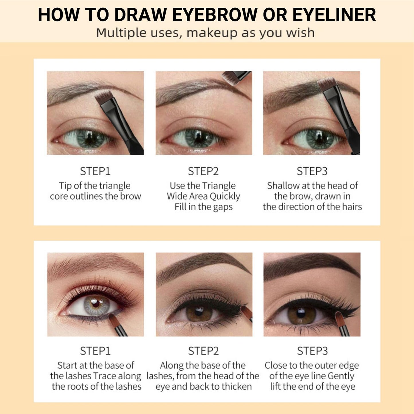 Eyebrow Pomade - Waterproof Brow Pomade for Long-lasting Results,Smudge Proof and Sweat Resistant Formula,Natural Eyebrow Makeup for All Skin Types and Tones - Dark Black
