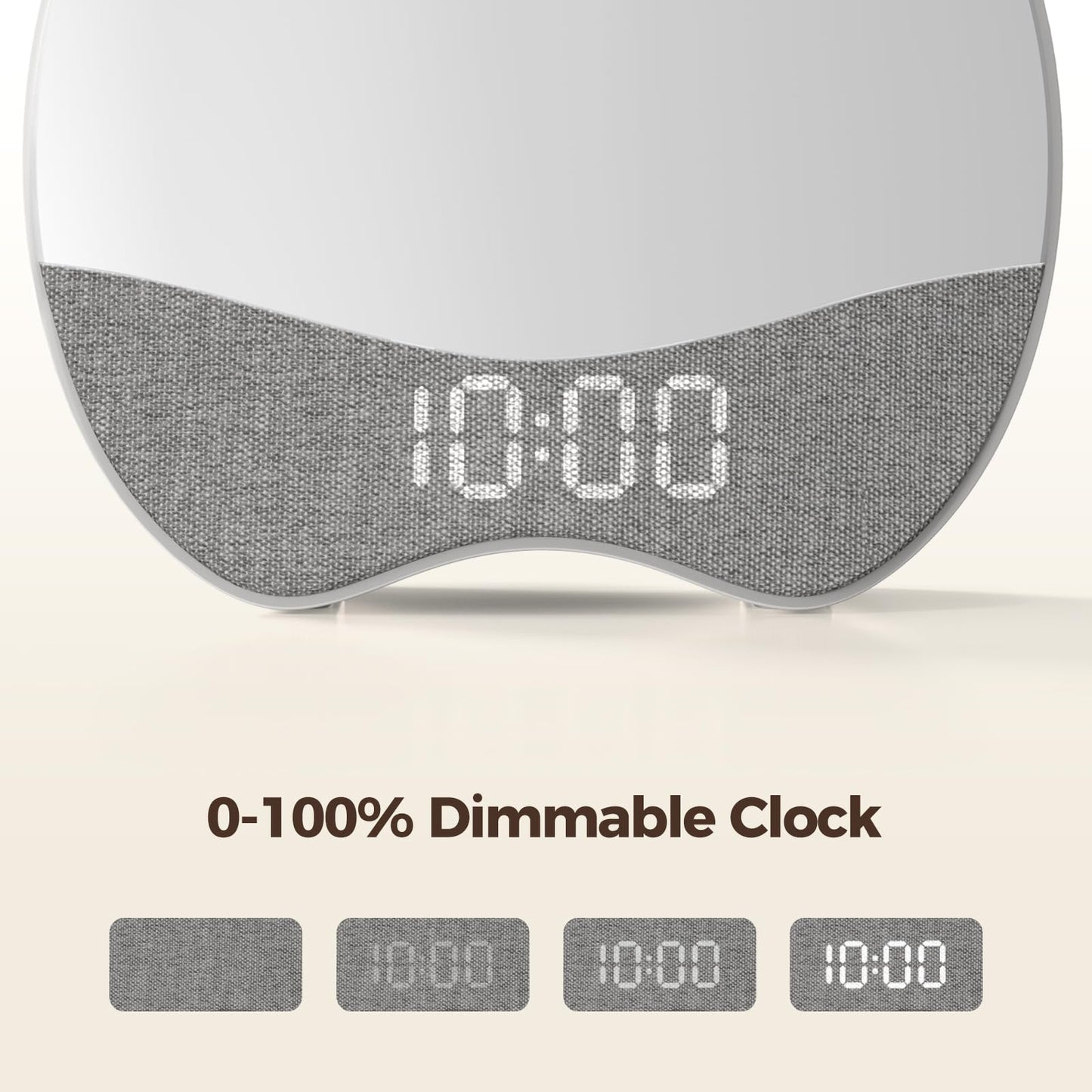 Ok to Wake Alarm Clock for Kids, Sleep Trainer with Night Light, White Noise Sound Machine, Dimmable Digital Display, 21 Soothing Sounds, Gentle Wake-up, Child Lock, for Kid, Toddler, Bedside, Bedroom