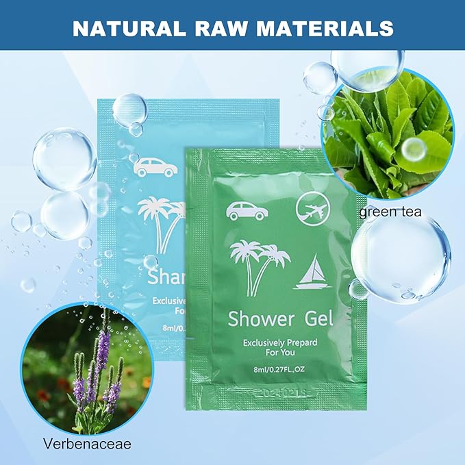 Bulk Hygiene Kits for Homeless,Disposable Toothbrushes with Toothpaste and Comb for Homeless Individually Wrapped，Basic Toiletry Kits Travel Size Shampoo And Body Wash For Hotel,Air Bnb Charity (200)