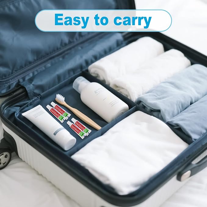 200 Tubes Travel Size Toothpaste in Bulk, Disposable Mini Mint Compact Small Pocket Size Essential Toothpaste for Vacation Hotel Shelter Homeless Nursing Home Charity Camping Single Use 0.17 oz/ 5g